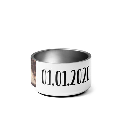 Personalisierter Hundenapf aus Edelstahl mit Foto und Namen