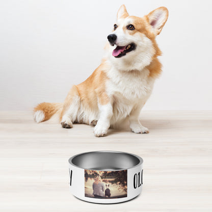 Rutschfester Futternapf aus Edelstahl mit Gummiboden