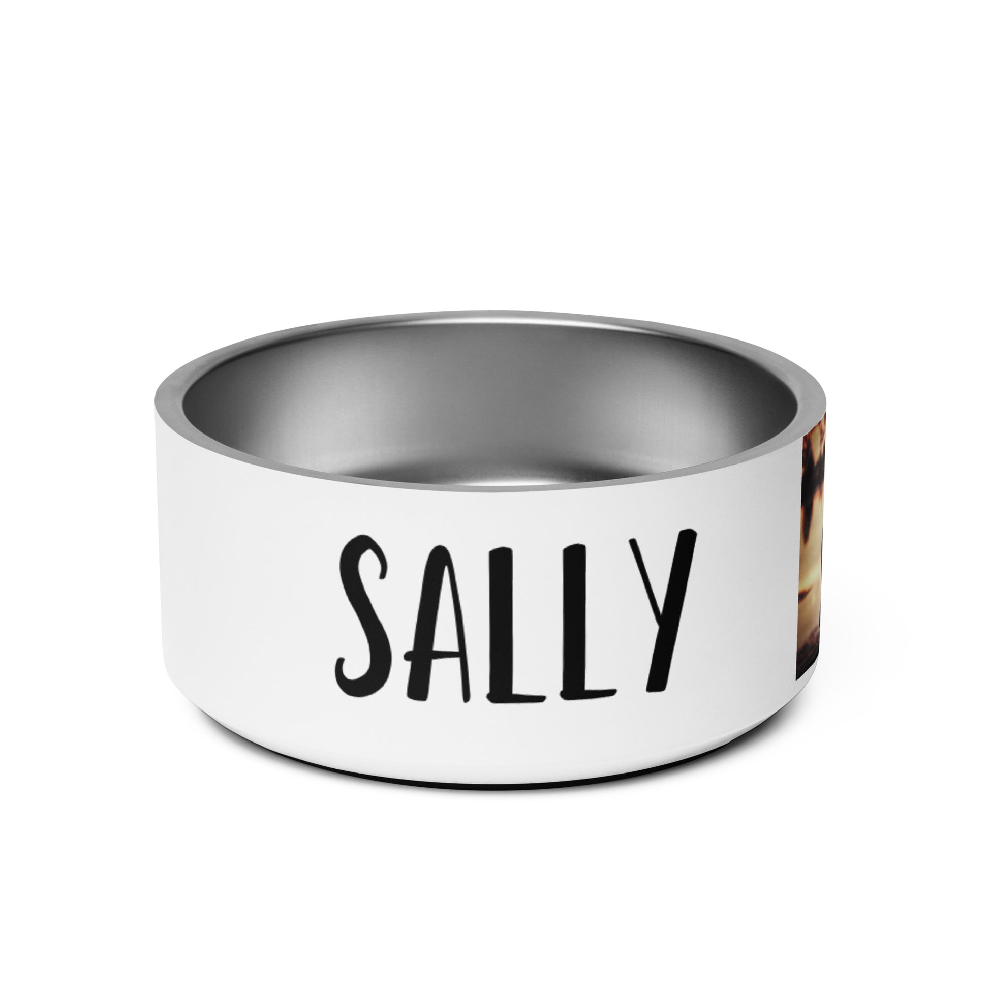 Personalisierter Hundenapf aus Edelstahl mit Foto und Namen